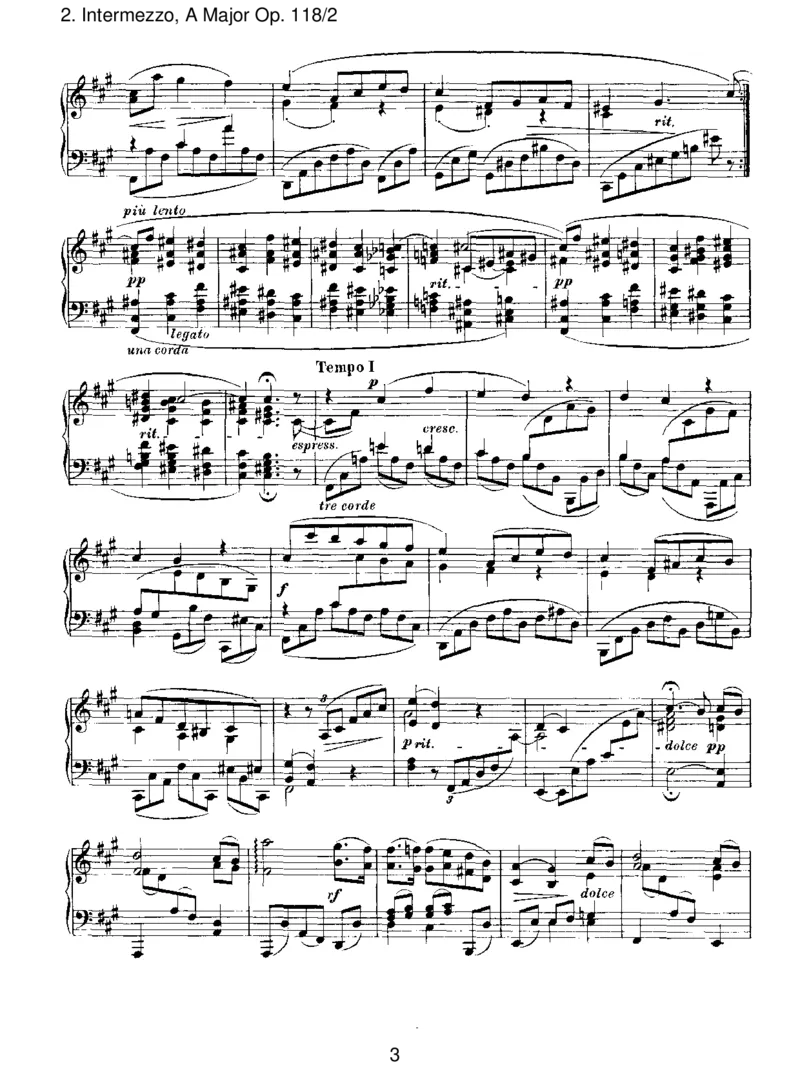 Intermezzo,AMajorOp.118_2_一万首著名钢琴曲谱哈农贝多芬合集视频教学电子版高清无水印可打印_1古典钢琴知名音乐家谱_勃拉姆斯钢琴谱全集_III.ShorterWorks_SixPianoPiecesOp.118