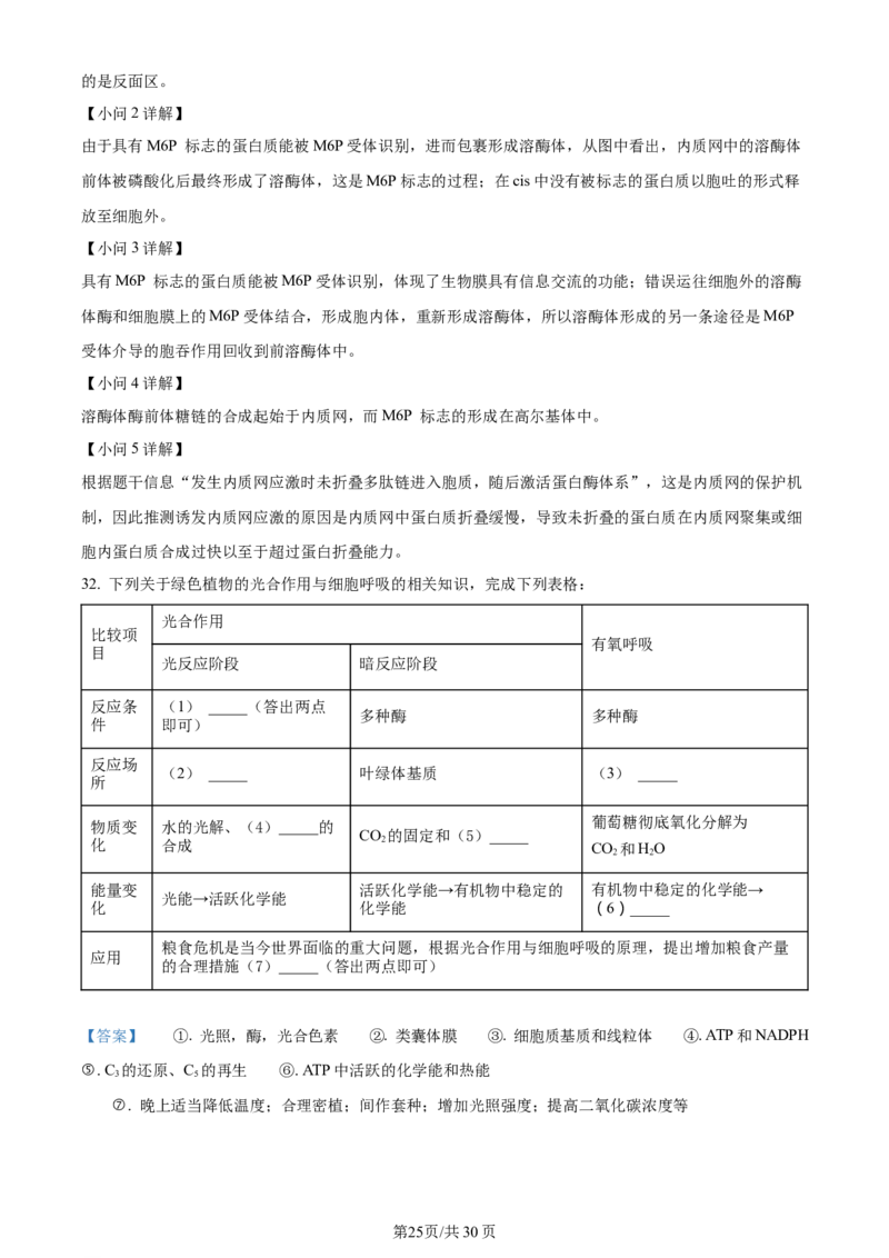 精品解析：河南省南阳市2023-2024学年高三上学期期中生物试题（解析版）(1)_2023年11月_0211月合集_2024届河南省南阳市高三上学期期中考试_河南省南阳市2024届高三上学期期中考试生物