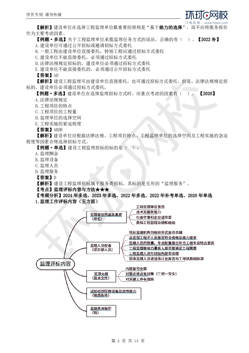 WM_14.第五章第一至第二节建设工程监理投标工作内容和策略_监理工程师_2025监理工程师_2025年监理工程师-各大机构_2025年监理-概论_机构1-HQ_01.精讲班-王.竹梅_讲义