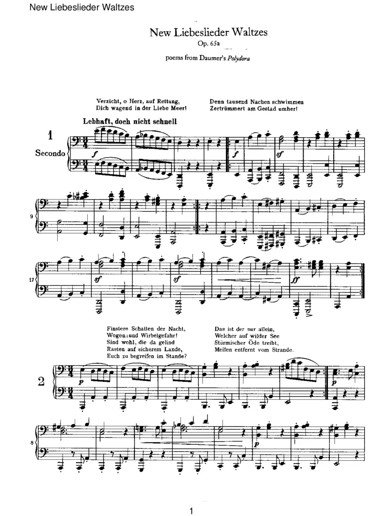 NewLiebesliederWaltzes_一万首著名钢琴曲谱哈农贝多芬合集视频教学电子版高清无水印可打印_1古典钢琴知名音乐家谱_勃拉姆斯钢琴谱全集_VI.PianoWorksforFourHands