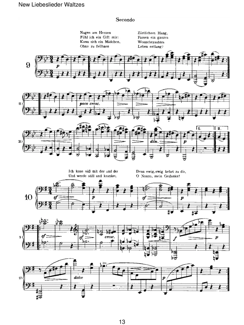 NewLiebesliederWaltzes_一万首著名钢琴曲谱哈农贝多芬合集视频教学电子版高清无水印可打印_1古典钢琴知名音乐家谱_勃拉姆斯钢琴谱全集_VI.PianoWorksforFourHands