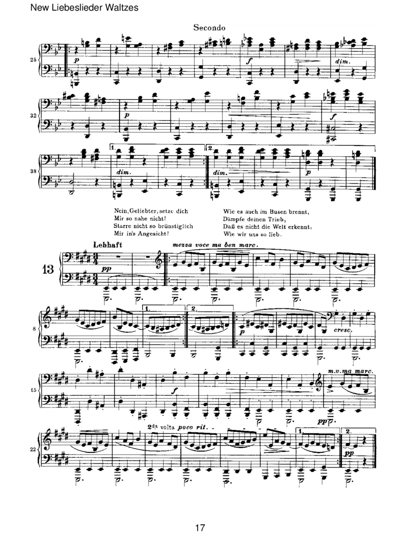 NewLiebesliederWaltzes_一万首著名钢琴曲谱哈农贝多芬合集视频教学电子版高清无水印可打印_1古典钢琴知名音乐家谱_勃拉姆斯钢琴谱全集_VI.PianoWorksforFourHands