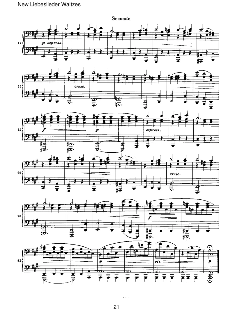 NewLiebesliederWaltzes_一万首著名钢琴曲谱哈农贝多芬合集视频教学电子版高清无水印可打印_1古典钢琴知名音乐家谱_勃拉姆斯钢琴谱全集_VI.PianoWorksforFourHands