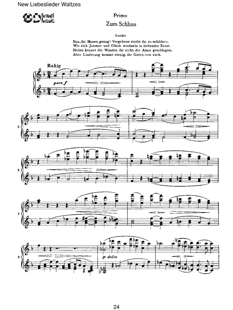 NewLiebesliederWaltzes_一万首著名钢琴曲谱哈农贝多芬合集视频教学电子版高清无水印可打印_1古典钢琴知名音乐家谱_勃拉姆斯钢琴谱全集_VI.PianoWorksforFourHands