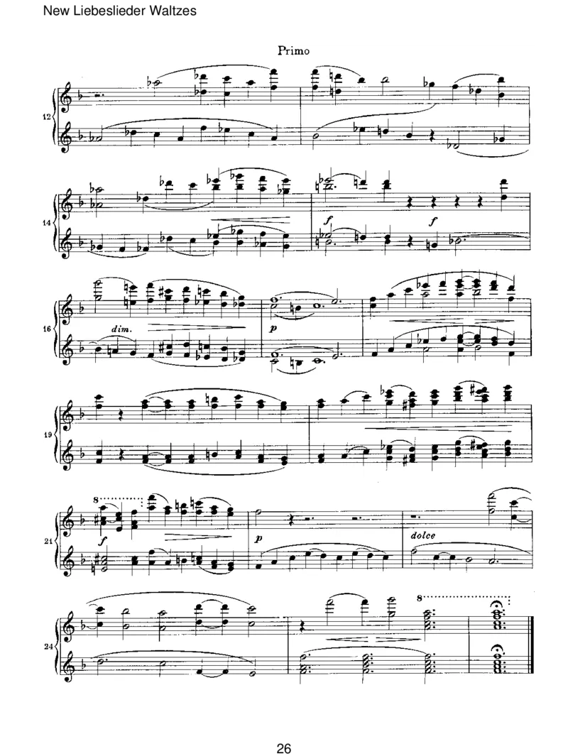 NewLiebesliederWaltzes_一万首著名钢琴曲谱哈农贝多芬合集视频教学电子版高清无水印可打印_1古典钢琴知名音乐家谱_勃拉姆斯钢琴谱全集_VI.PianoWorksforFourHands