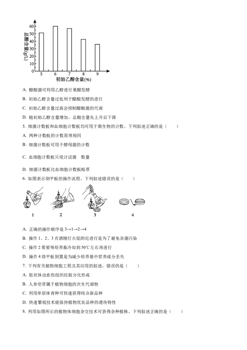河北省衡水市2024-2025学年高二下学期期中考试生物试题（含答案）_2024-2025高二（7-7月题库）_2025年05月试卷_0530河北省衡水市2024-2025学年高二下学期4月期中联考试题