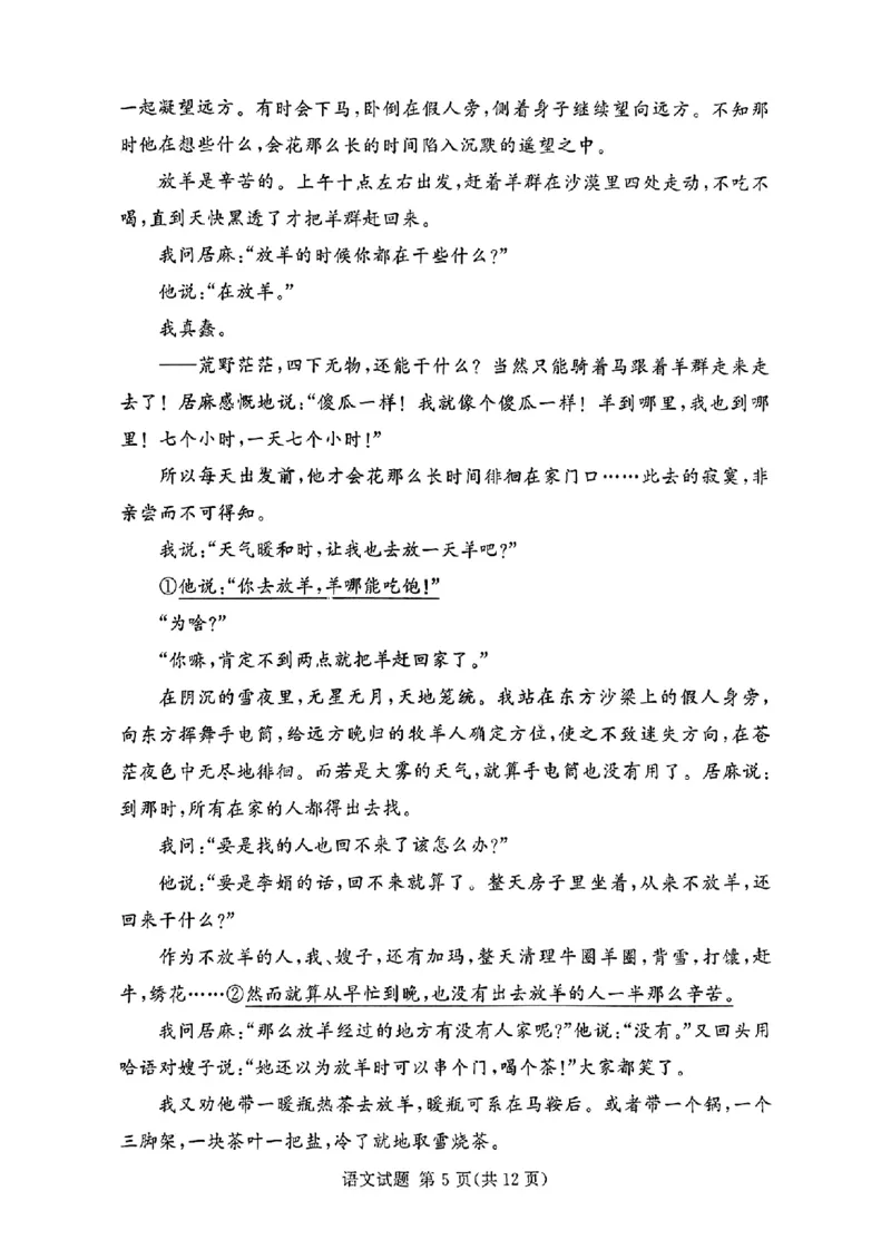 河南湘豫名校2024-2025学年高三上学期9月新高考适应性调研考试语文试题_2024-2025高三（6-6月题库）_2024年09月试卷_0928湘豫名校2024-2025学年高三上学期9月新高考适应性调研考试