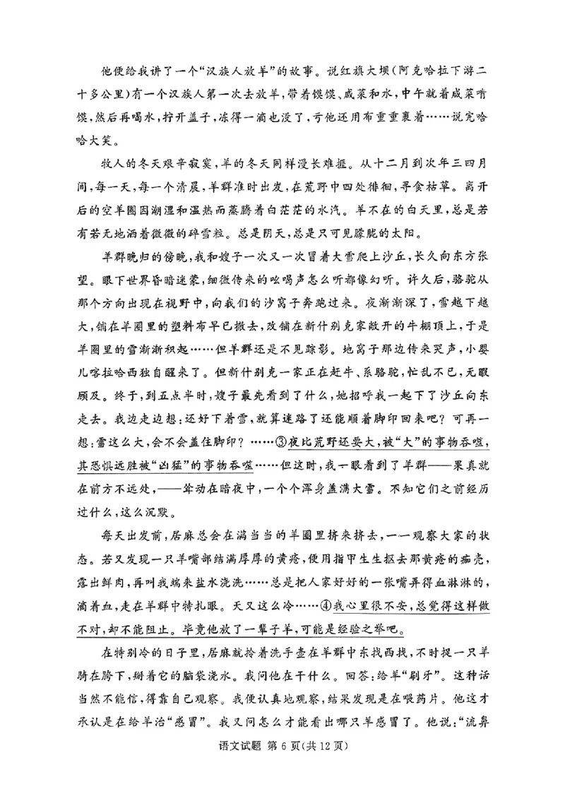 河南湘豫名校2024-2025学年高三上学期9月新高考适应性调研考试语文试题_2024-2025高三（6-6月题库）_2024年09月试卷_0928湘豫名校2024-2025学年高三上学期9月新高考适应性调研考试