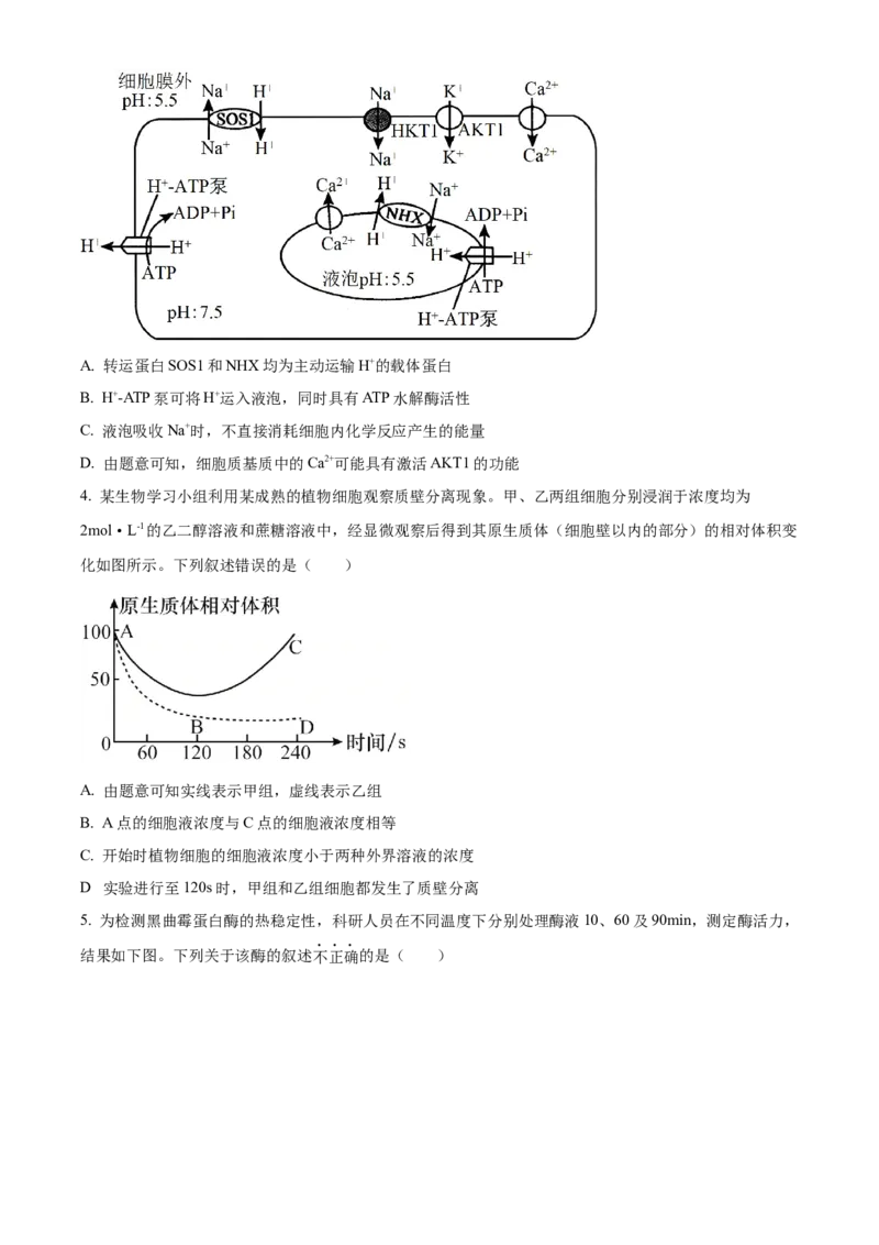 河南省漯河市2023-2024学年高二下学期期末考试生物Word版含解析_2024-2025高二（7-7月题库）_2024年08月试卷_0813河南省漯河市2023-2024学年高二下学期期末考试