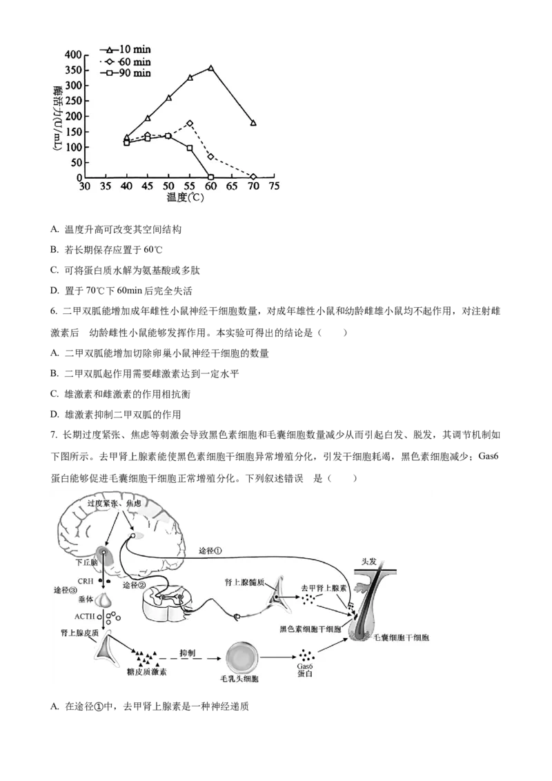 河南省漯河市2023-2024学年高二下学期期末考试生物Word版含解析_2024-2025高二（7-7月题库）_2024年08月试卷_0813河南省漯河市2023-2024学年高二下学期期末考试