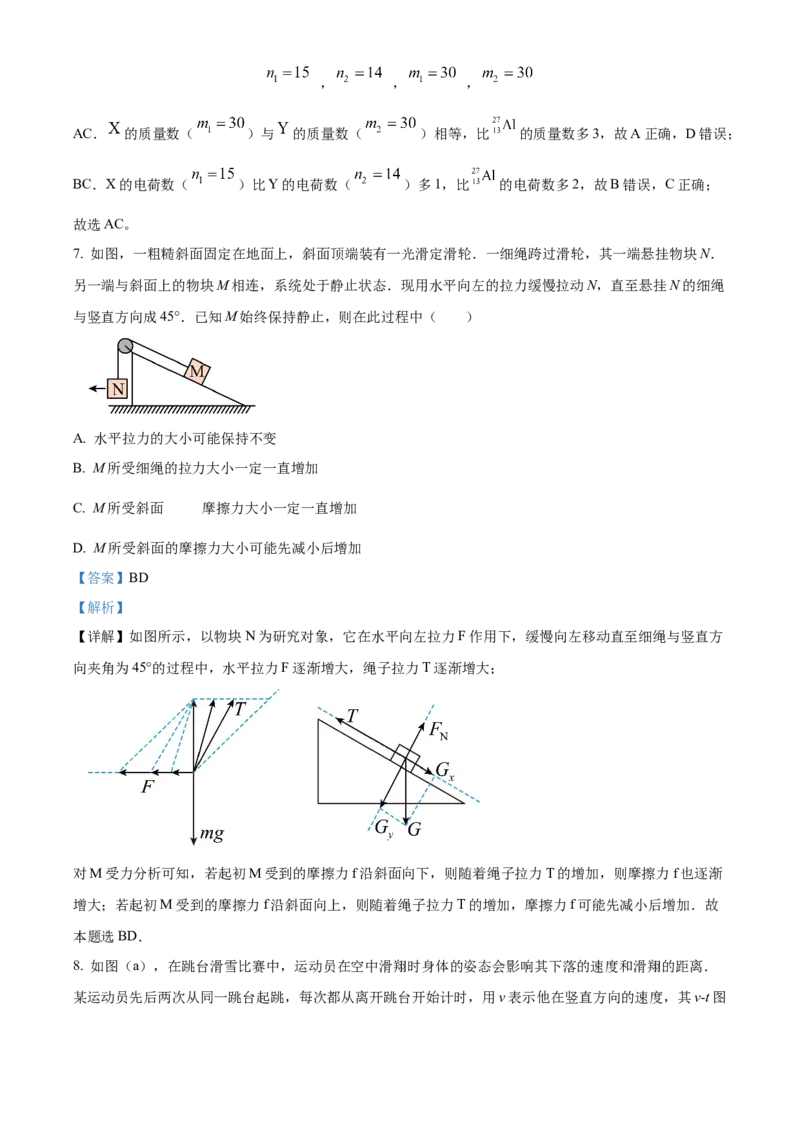 天津市河北区2024-2025学年高三上学期11月期中物理试题Word版含解析_2024-2025高三（6-6月题库）_2024年12月试卷_1201天津市河北区2024-2025学年高三上学期11月期中考试（全科）