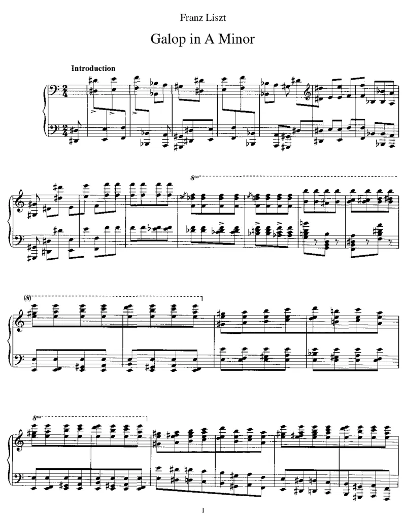 Galopina_一万首著名钢琴曲谱哈农贝多芬合集视频教学电子版高清无水印可打印_1古典钢琴知名音乐家谱_李斯特钢琴谱全集_其他作品