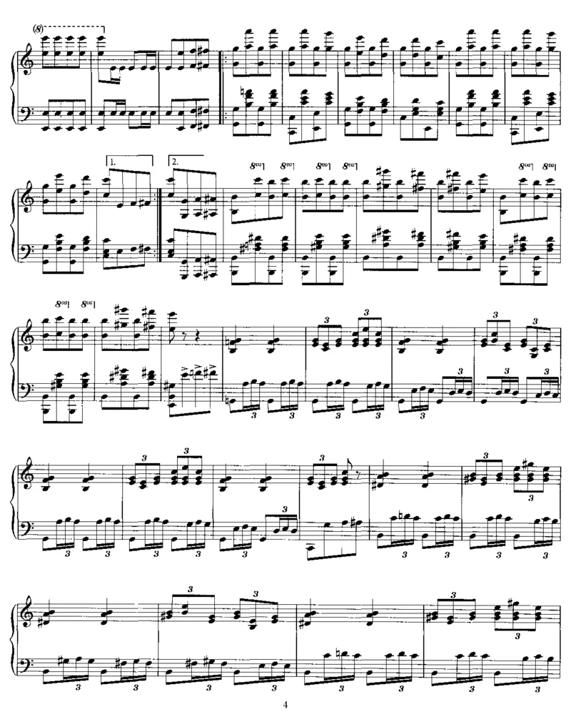 Galopina_一万首著名钢琴曲谱哈农贝多芬合集视频教学电子版高清无水印可打印_1古典钢琴知名音乐家谱_李斯特钢琴谱全集_其他作品