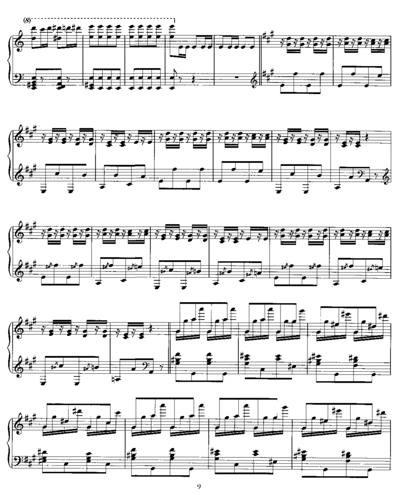 Galopina_一万首著名钢琴曲谱哈农贝多芬合集视频教学电子版高清无水印可打印_1古典钢琴知名音乐家谱_李斯特钢琴谱全集_其他作品