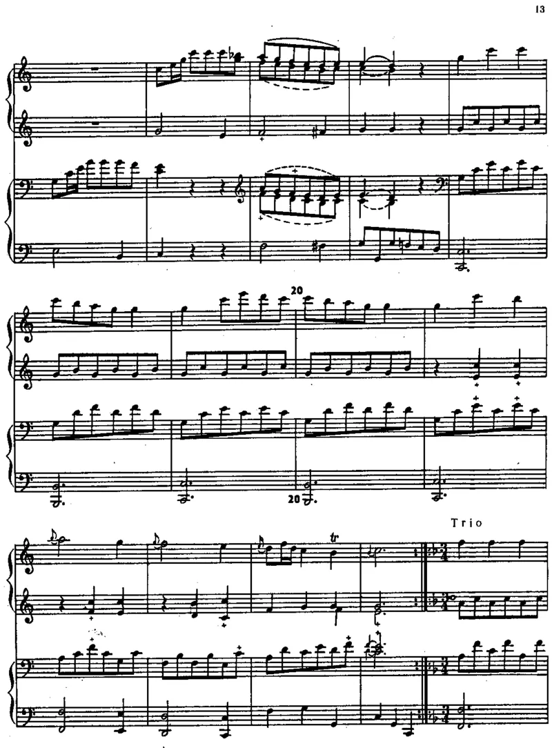 SonatainC,K19(4Hands)_一万首著名钢琴曲谱哈农贝多芬合集视频教学电子版高清无水印可打印_1古典钢琴知名音乐家谱_莫扎特钢琴谱全集_0312095926_四手联弹