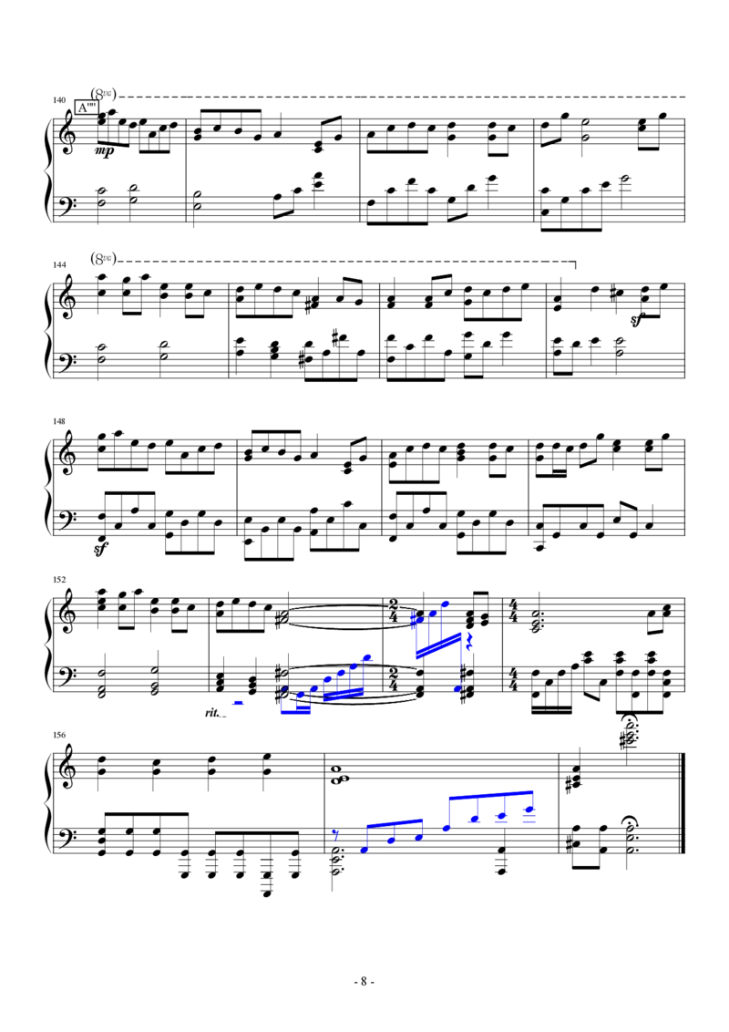 [东镇][easy][8]_一万首著名钢琴曲谱哈农贝多芬合集视频教学电子版高清无水印可打印_05动漫游戏钢琴谱合集_日系东方Project钢琴谱全集_东方project钢琴谱_NightDisc_19　東方萃夢想