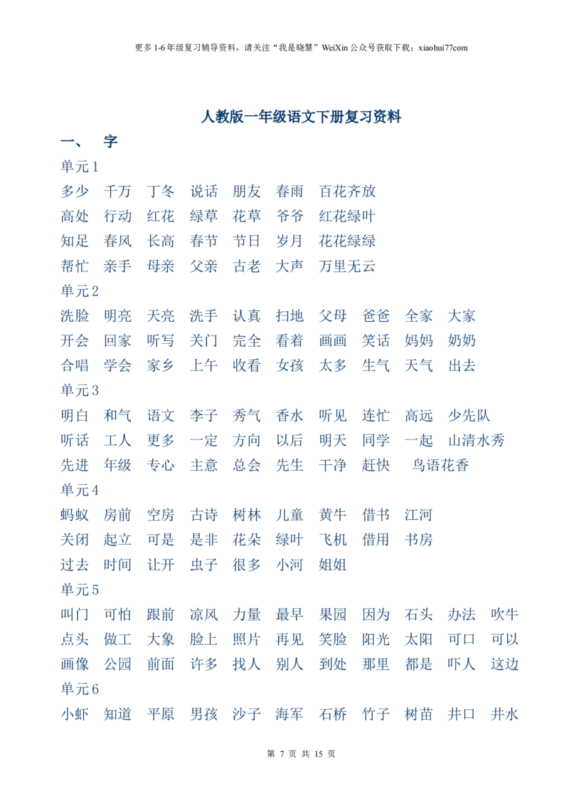 一年级上册语文复习提纲复习资料_小学1-6年级全部试卷_语文_一年级_3-6-1、小学一年级语文上册_3-6-1-1、复习、知识点、归纳汇总_通用