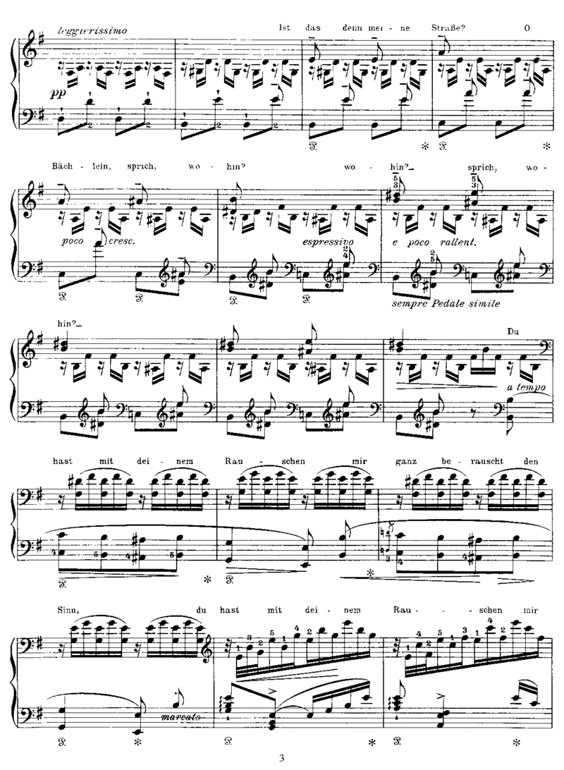 Wohin(Schubert)_一万首著名钢琴曲谱哈农贝多芬合集视频教学电子版高清无水印可打印_1古典钢琴知名音乐家谱_李斯特钢琴谱全集_改编舒伯特