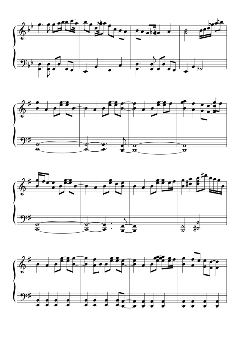 [東方ピアノEasyモード楽譜][hard][6]_一万首著名钢琴曲谱哈农贝多芬合集视频教学电子版高清无水印可打印_05动漫游戏钢琴谱合集_日系东方Project钢琴谱全集_东方project钢琴谱