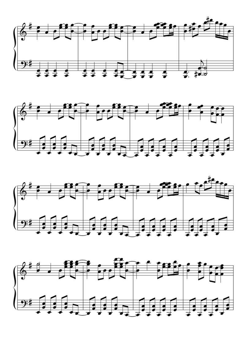 [東方ピアノEasyモード楽譜][hard][6]_一万首著名钢琴曲谱哈农贝多芬合集视频教学电子版高清无水印可打印_05动漫游戏钢琴谱合集_日系东方Project钢琴谱全集_东方project钢琴谱