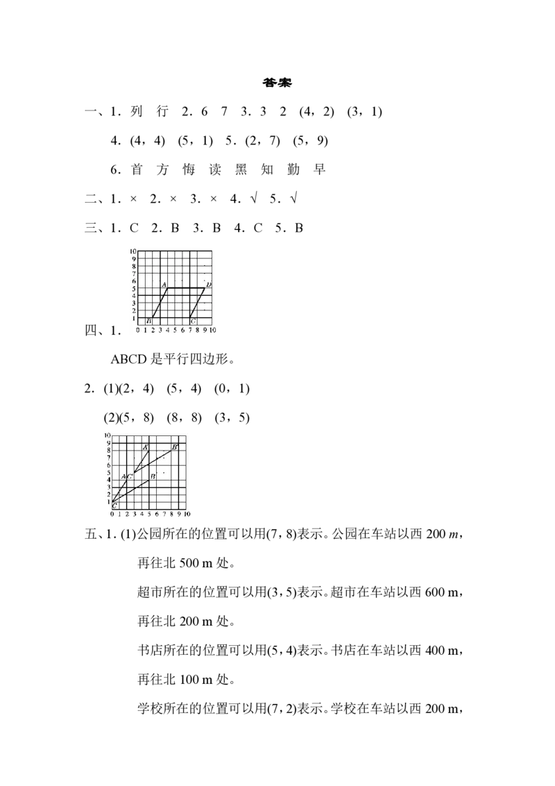 人教版数学五年级（上）第二单元检测卷2_小学1-6年级全部试卷_数学_五年级_3-10-3、小学五年级数学上册_3-10-3-2、练习题、作业、试题、试卷_人教版_单元测试卷