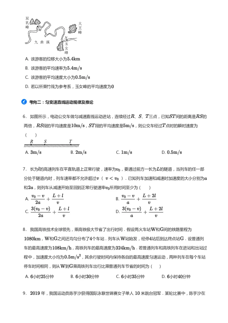 紧抓课本教材2025版高三物理考前回归课本考点知识点讲义（学生版）（共六册）_2024-2025高三（6-6月题库）_2024年12月试卷