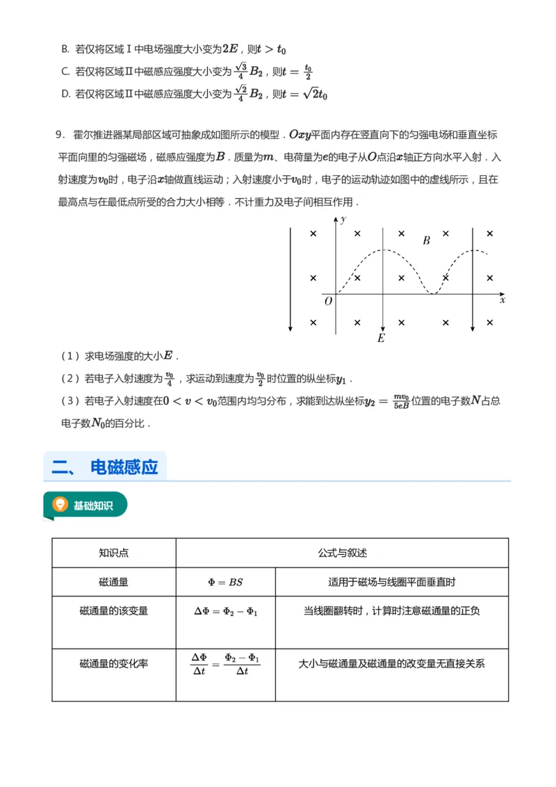 紧抓课本教材2025版高三物理考前回归课本考点知识点讲义（学生版）（共六册）_2024-2025高三（6-6月题库）_2024年12月试卷
