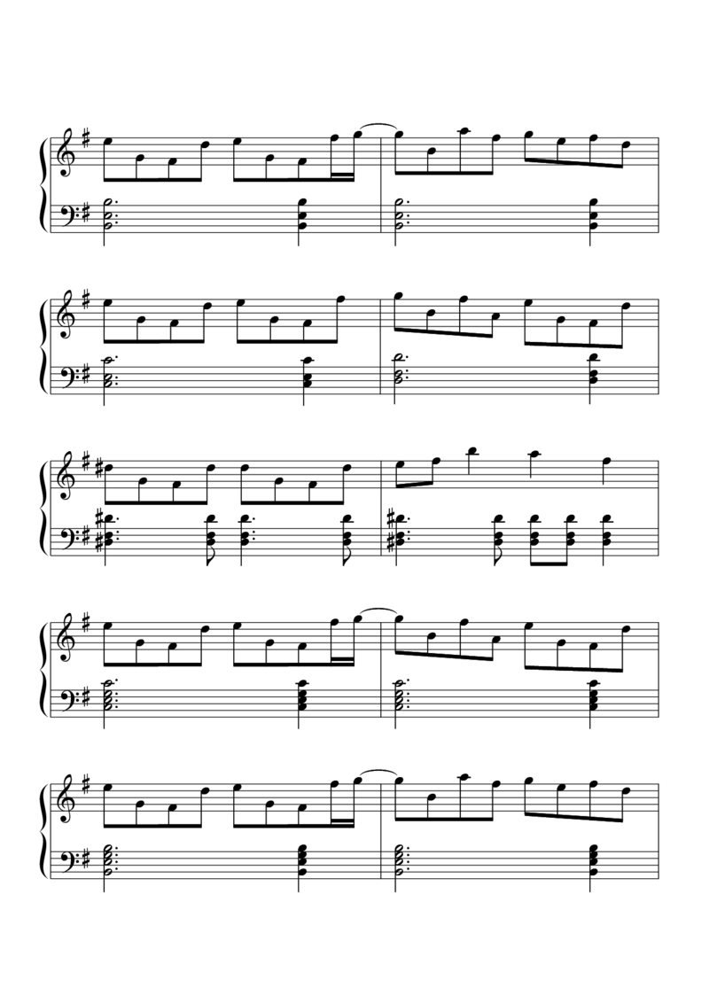 [東方に夢を見る][hard][6]_一万首著名钢琴曲谱哈农贝多芬合集视频教学电子版高清无水印可打印_05动漫游戏钢琴谱合集_日系东方Project钢琴谱全集_东方project钢琴谱_13　ヴォヤージュ1969