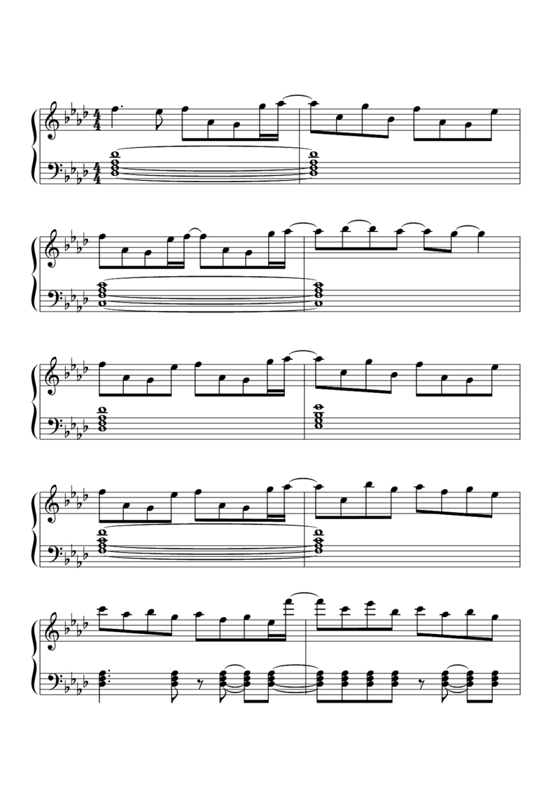 [東方に夢を見る][hard][6]_一万首著名钢琴曲谱哈农贝多芬合集视频教学电子版高清无水印可打印_05动漫游戏钢琴谱合集_日系东方Project钢琴谱全集_东方project钢琴谱_13　ヴォヤージュ1969