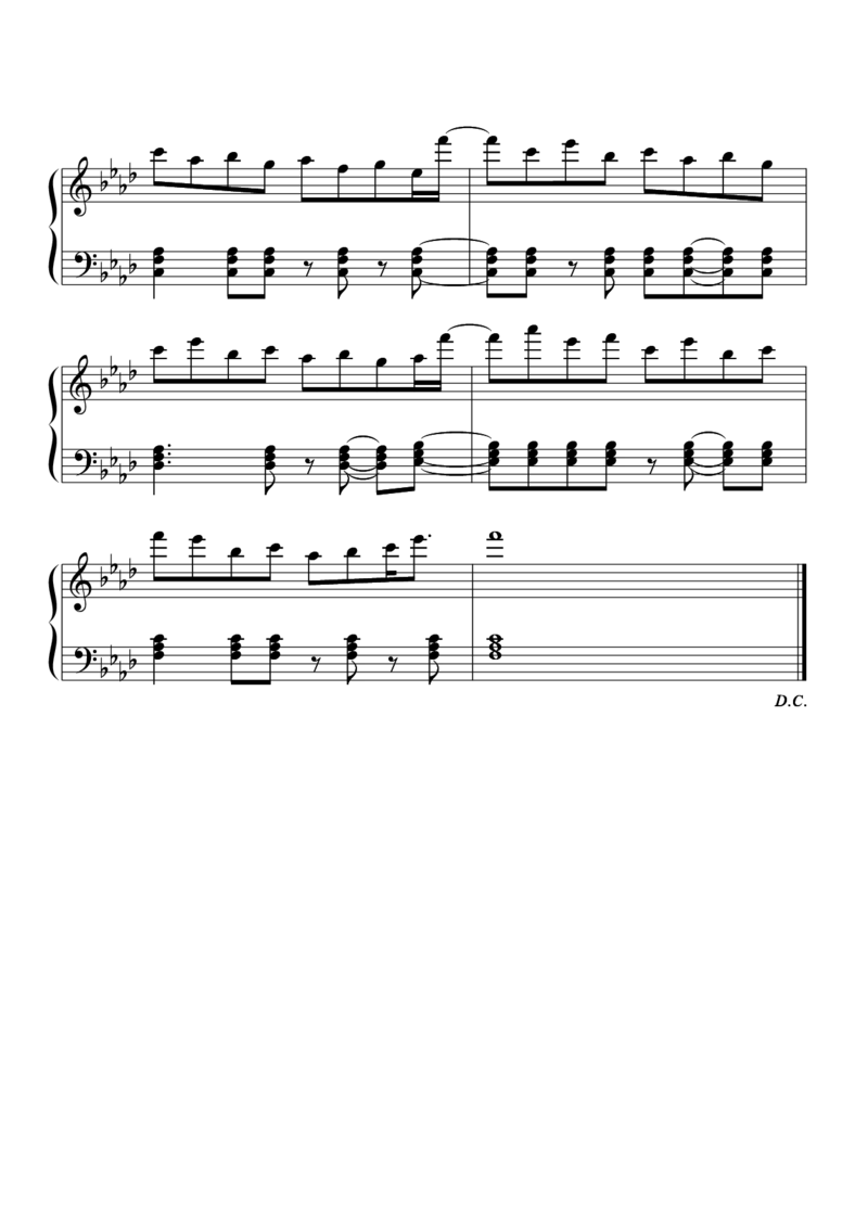 [東方に夢を見る][hard][6]_一万首著名钢琴曲谱哈农贝多芬合集视频教学电子版高清无水印可打印_05动漫游戏钢琴谱合集_日系东方Project钢琴谱全集_东方project钢琴谱_13　ヴォヤージュ1969