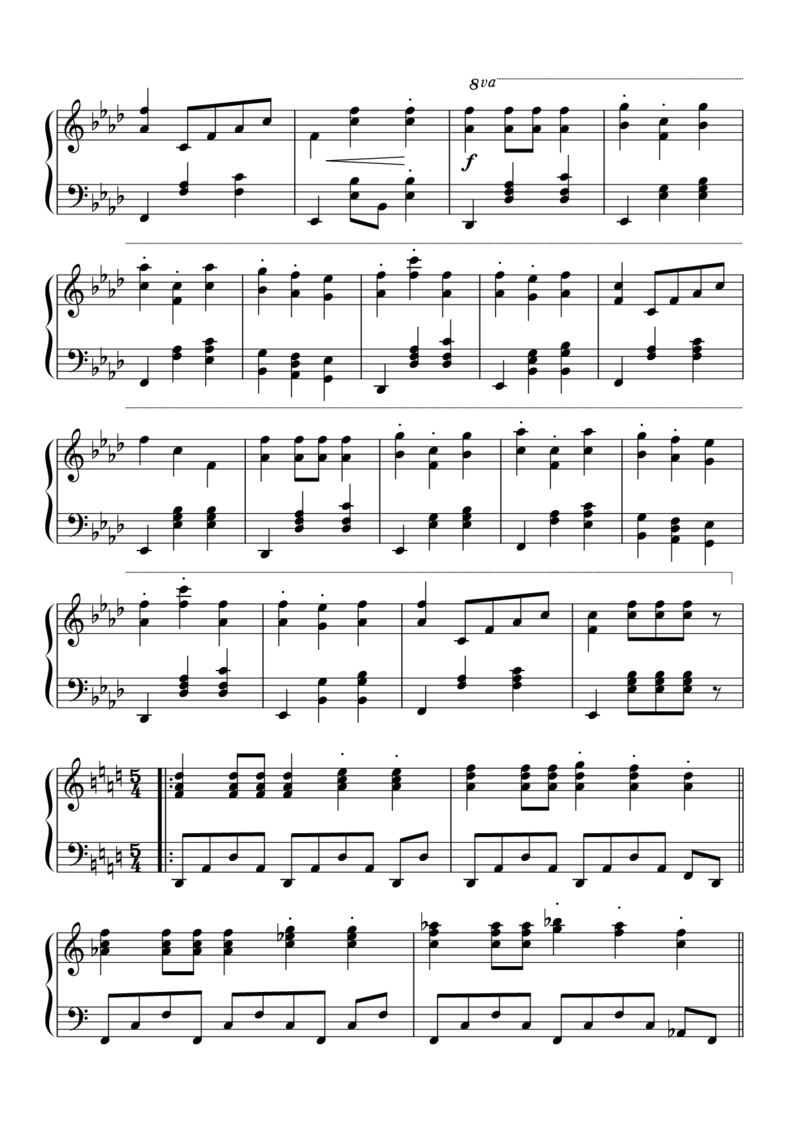 [理想～Whatisright][normal][4]_一万首著名钢琴曲谱哈农贝多芬合集视频教学电子版高清无水印可打印_05动漫游戏钢琴谱合集_日系东方Project钢琴谱全集_东方project钢琴谱_12　業火マントル