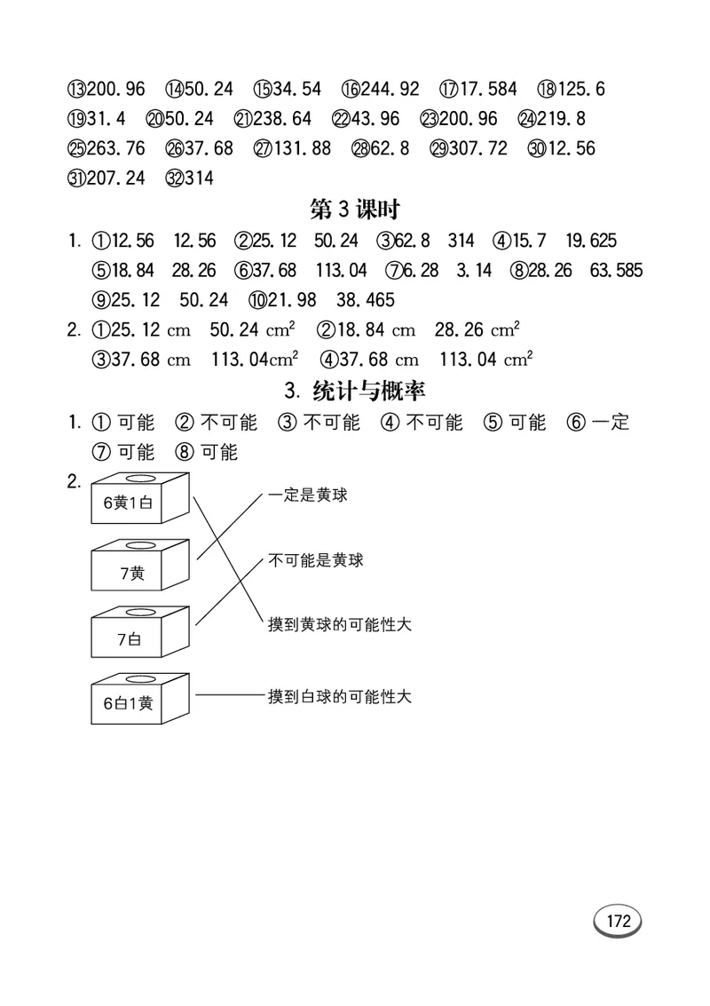 七彩口算青六三版6年级上册_小学1-6年级全部试卷_数学_六年级_3-11-3、小学六年级数学上册_3-11-3-2、练习题、作业、试题、试卷_青岛版_专项练习
