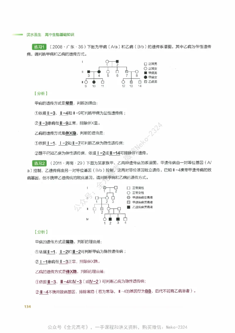 （备份）2024版《汉水丑生&middot;高中生物基础知识》2.0版_@_2024-2025高三（6-6月题库）_2024年09月试卷_汉水