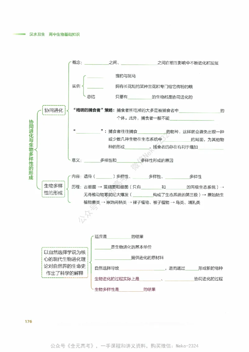 （备份）2024版《汉水丑生&middot;高中生物基础知识》2.0版_@_2024-2025高三（6-6月题库）_2024年09月试卷_汉水