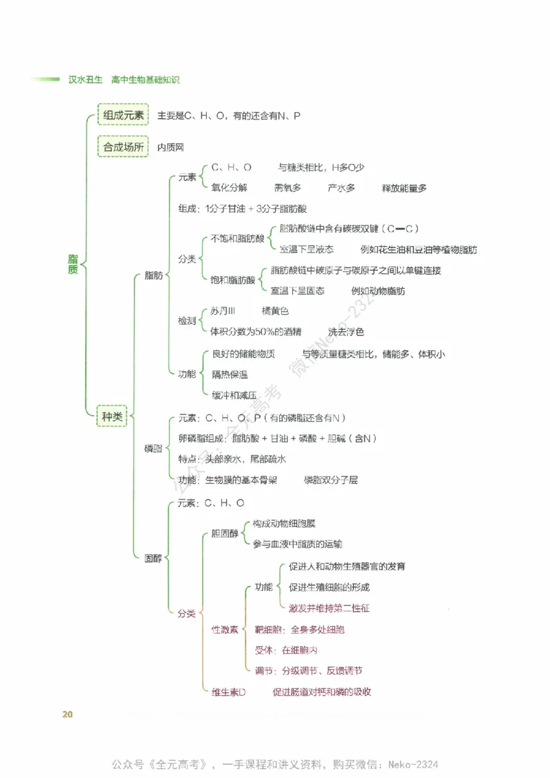 （备份）2024版《汉水丑生&middot;高中生物基础知识》2.0版_@_2024-2025高三（6-6月题库）_2024年09月试卷_汉水