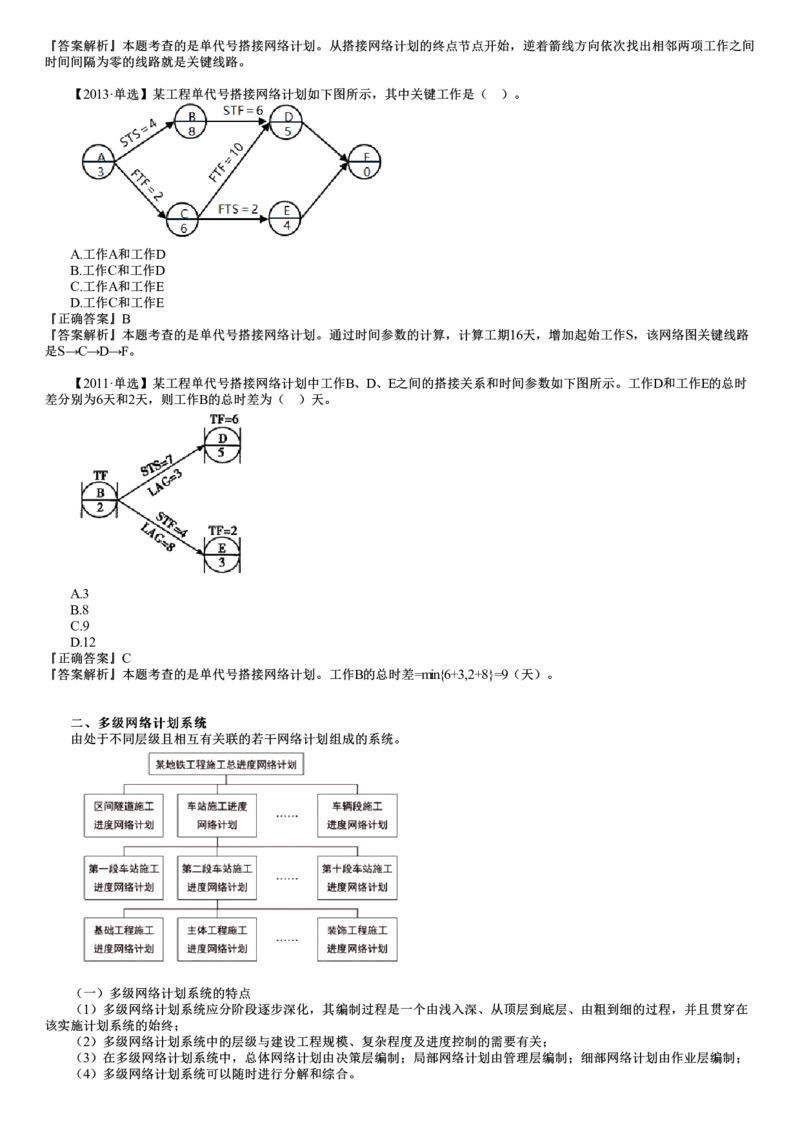 WM_进度03-第10讲　单代号搭接网络计划和多级网络计划系统_监理工程师_2025监理工程师_2025年监理工程师-各大机构_2025年监理-土建目标_机构2-JG_01.精讲班-李.娜_进度控制（土建）（2025）_讲义