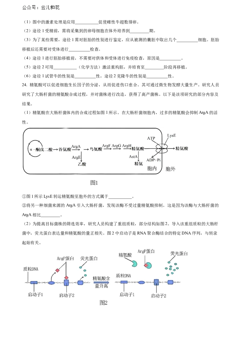 辽宁省锦州市2023-2024学年高二下学期期末考试生物Word版含解析_2024-2025高二（7-7月题库）_2024年07月试卷_0730辽宁省锦州市2023-2024学年高二下学期期末考试