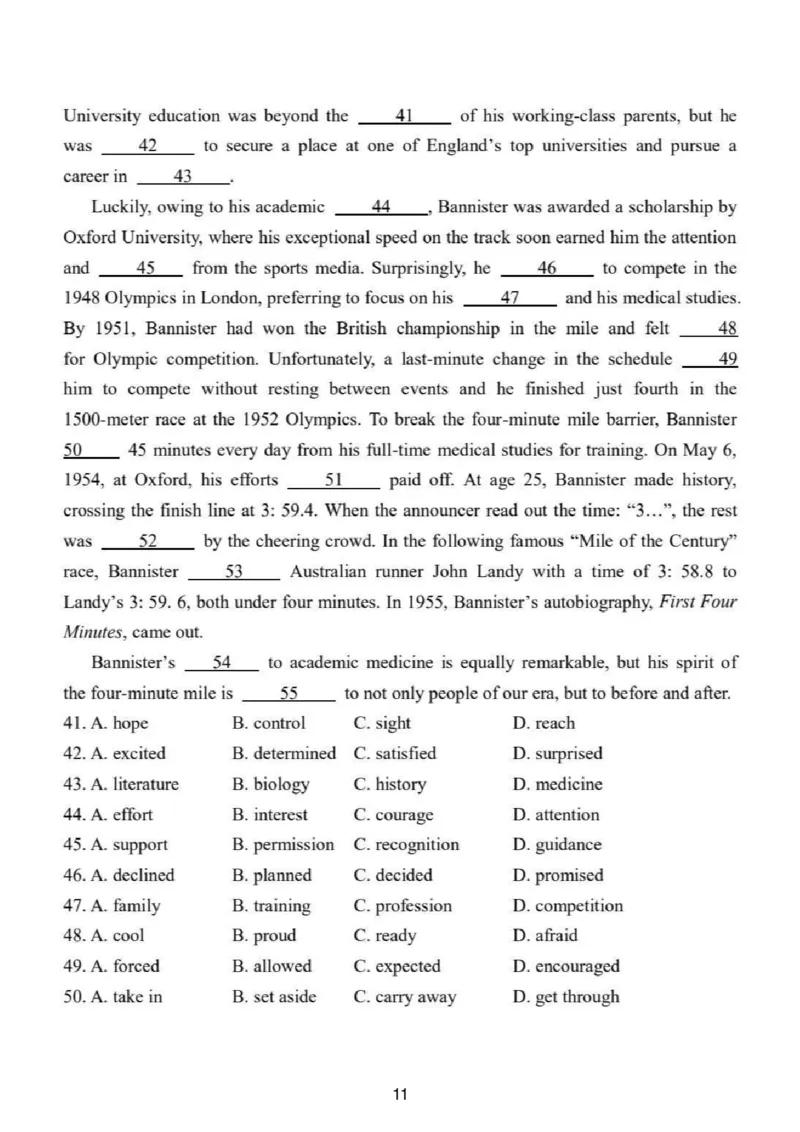 英语试题_2024-2025高三（6-6月题库）_2025年02月试卷_0214江苏南京六校联合体2025届高三下学期2月调研_江苏南京六校联合体2025届高三下学期2月调研英语