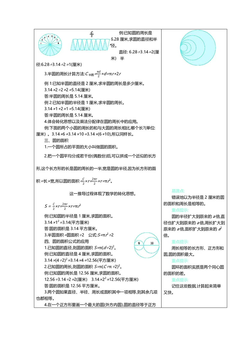六年级上册数学冀教版知识要点_小学1-6年级全部试卷_数学_六年级_3-11-3、小学六年级数学上册_3-11-3-1、复习、知识点、归纳汇总_冀教版