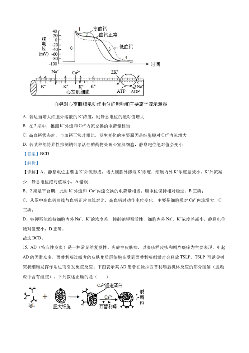 湖南省A佳教育联盟三新教育联考2025-2026学年高二上学期期中联考生物试题Word版含解析_251204湖南省A佳教育联盟三新教育联考2025-2026学年高二上学期期中联考（全）