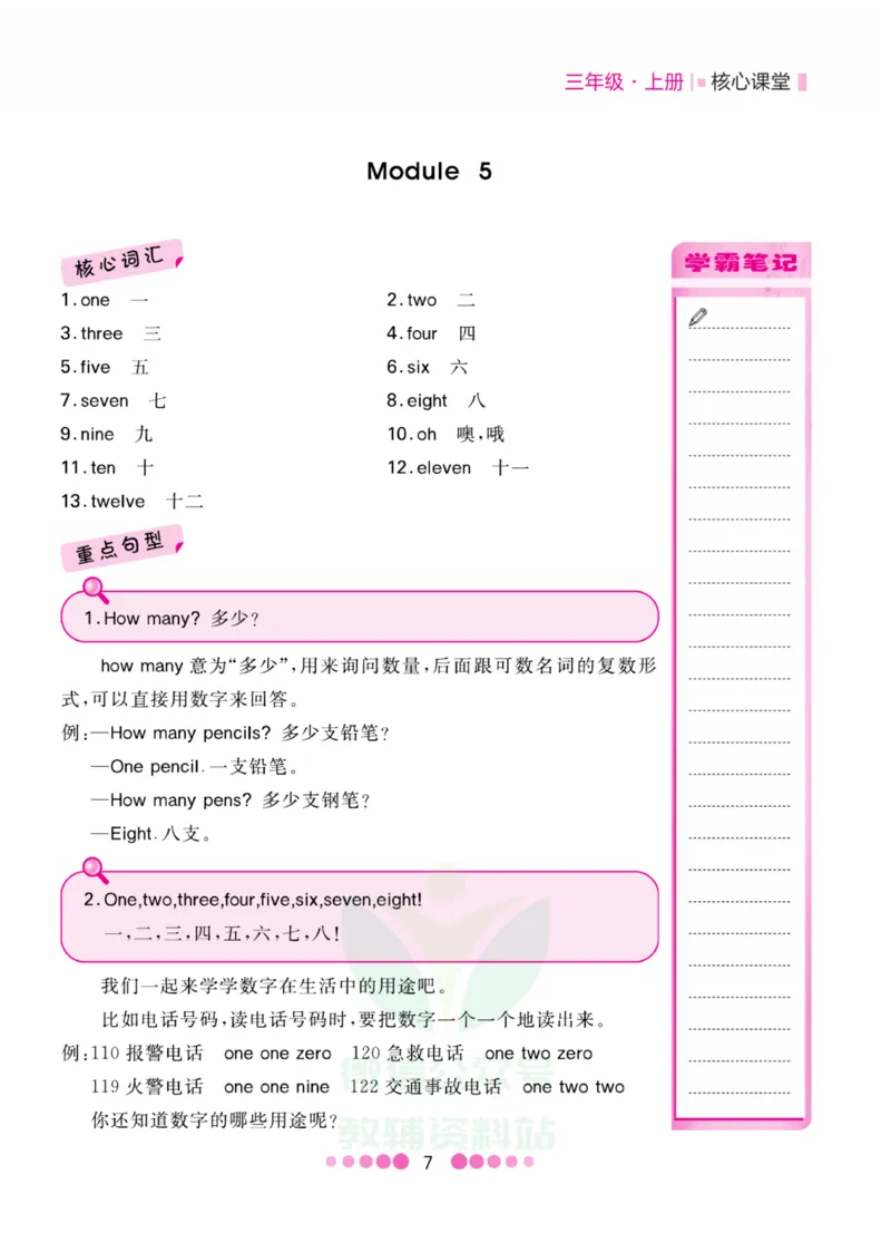 三年级上册英语外研三起点知识清单_小学1-6年级全部试卷_英语_三年级_3-8-5、小学三年级英语上册_3-8-5-1、复习、知识点、归纳汇总_外研版三起点