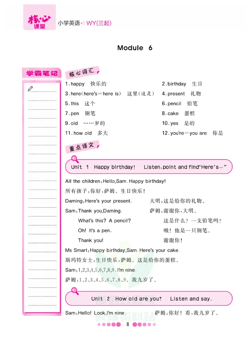 三年级上册英语外研三起点知识清单_小学1-6年级全部试卷_英语_三年级_3-8-5、小学三年级英语上册_3-8-5-1、复习、知识点、归纳汇总_外研版三起点