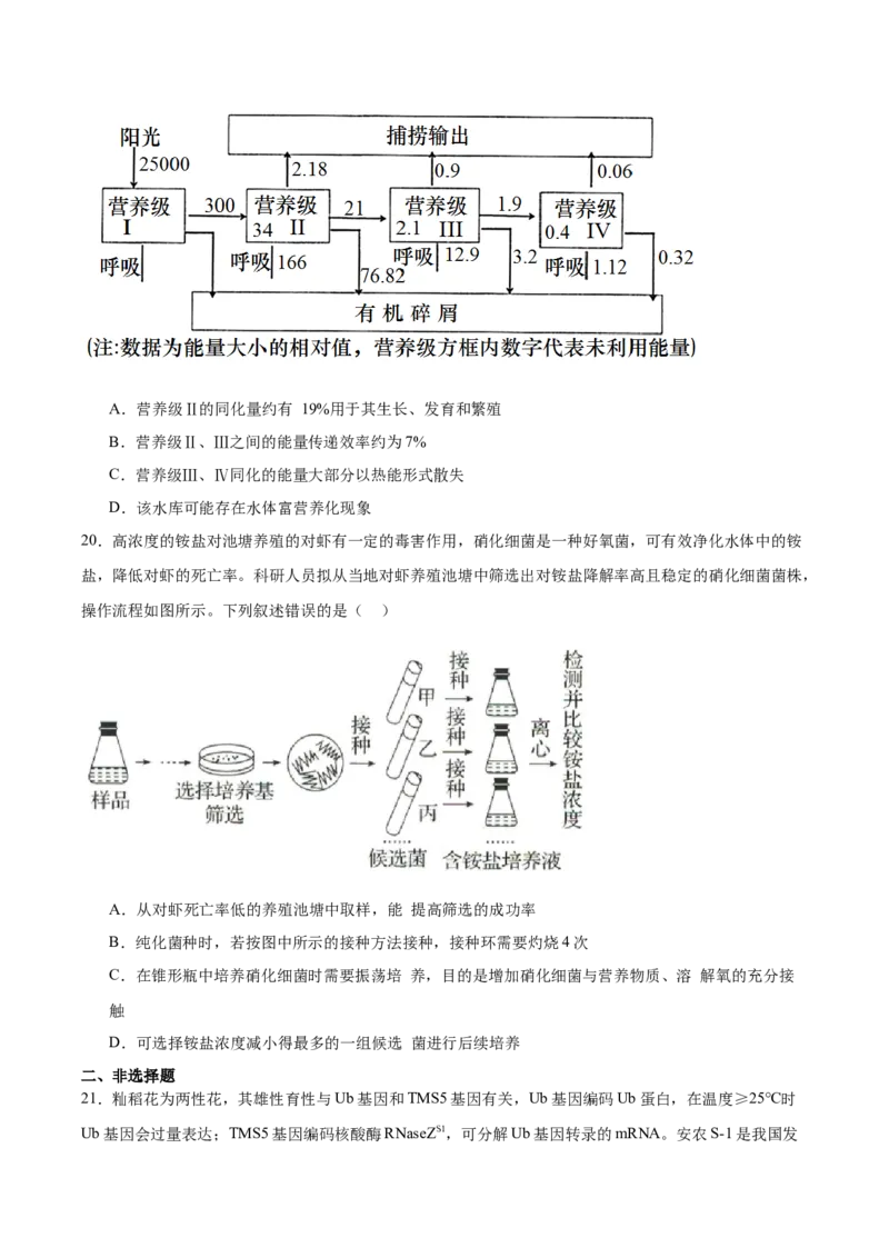 重庆市第八中学2024-2025学年高二下学期第一次月考试题生物（含答案）_2024-2025高二（7-7月题库）_2025年04月试卷(1)_0419重庆市第八中学2024-2025学年高二下学期第一次月考试题