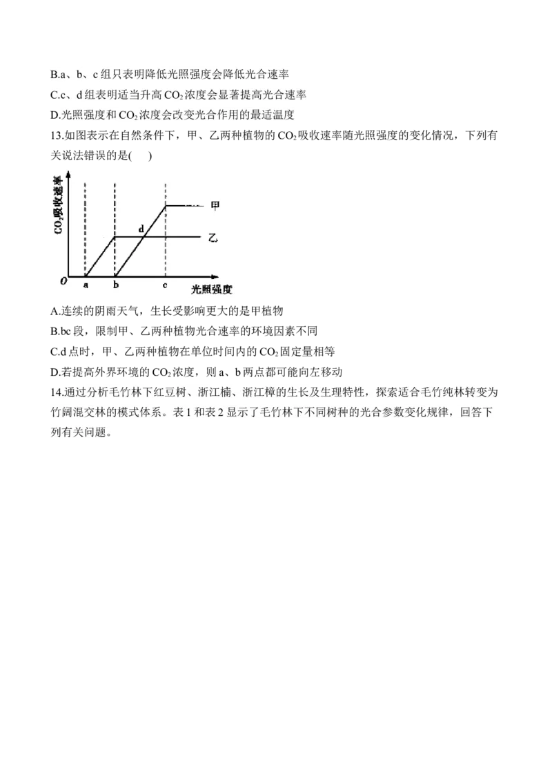 （6）光合作用&mdash;&mdash;高考生物二轮复习易错重难提升（含解析）_2024-2025高三（6-6月题库）_2026年1月高三_260104高考生物二轮复习易错重难提升（含解析）