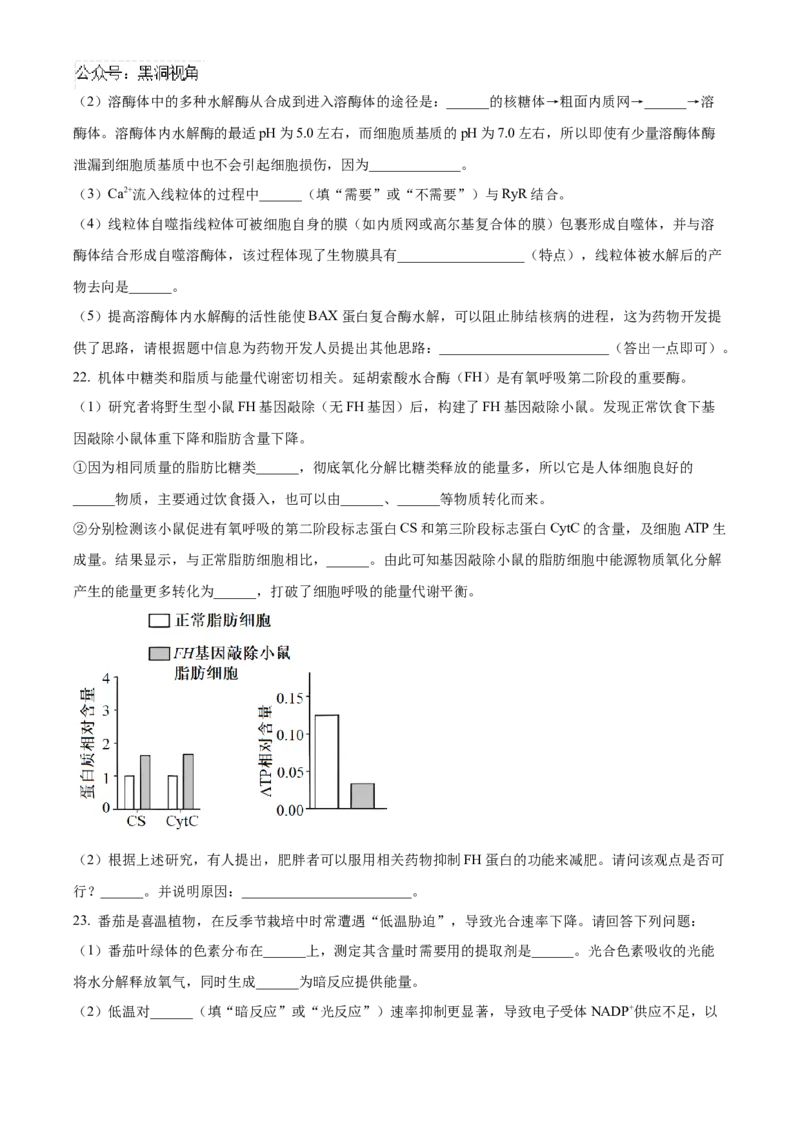 辽宁省鞍山市第一中学2024-2025学年高三上学期10月二模试题生物Word版含答案_2024-2025高三（6-6月题库）_2024年10月试卷_1020辽宁省鞍山市第一中学2024-2025学年高三上学期10月二模
