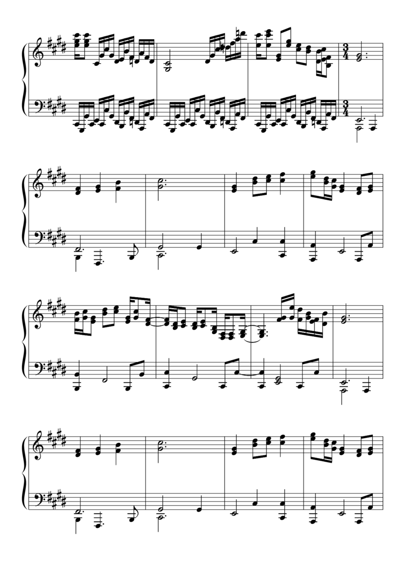 [東方ピアノEasyモード楽譜][lunatic][7]_一万首著名钢琴曲谱哈农贝多芬合集视频教学电子版高清无水印可打印_05动漫游戏钢琴谱合集_日系东方Project钢琴谱全集_东方project钢琴谱_584