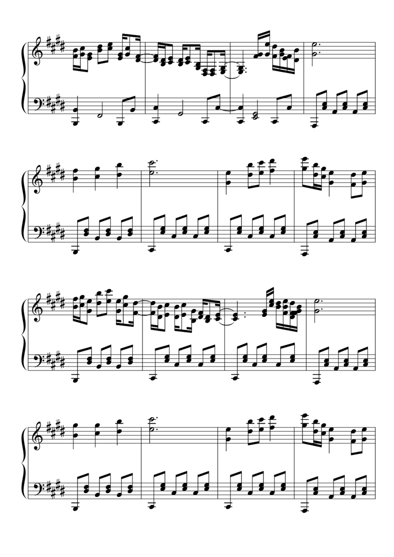 [東方ピアノEasyモード楽譜][lunatic][7]_一万首著名钢琴曲谱哈农贝多芬合集视频教学电子版高清无水印可打印_05动漫游戏钢琴谱合集_日系东方Project钢琴谱全集_东方project钢琴谱_584