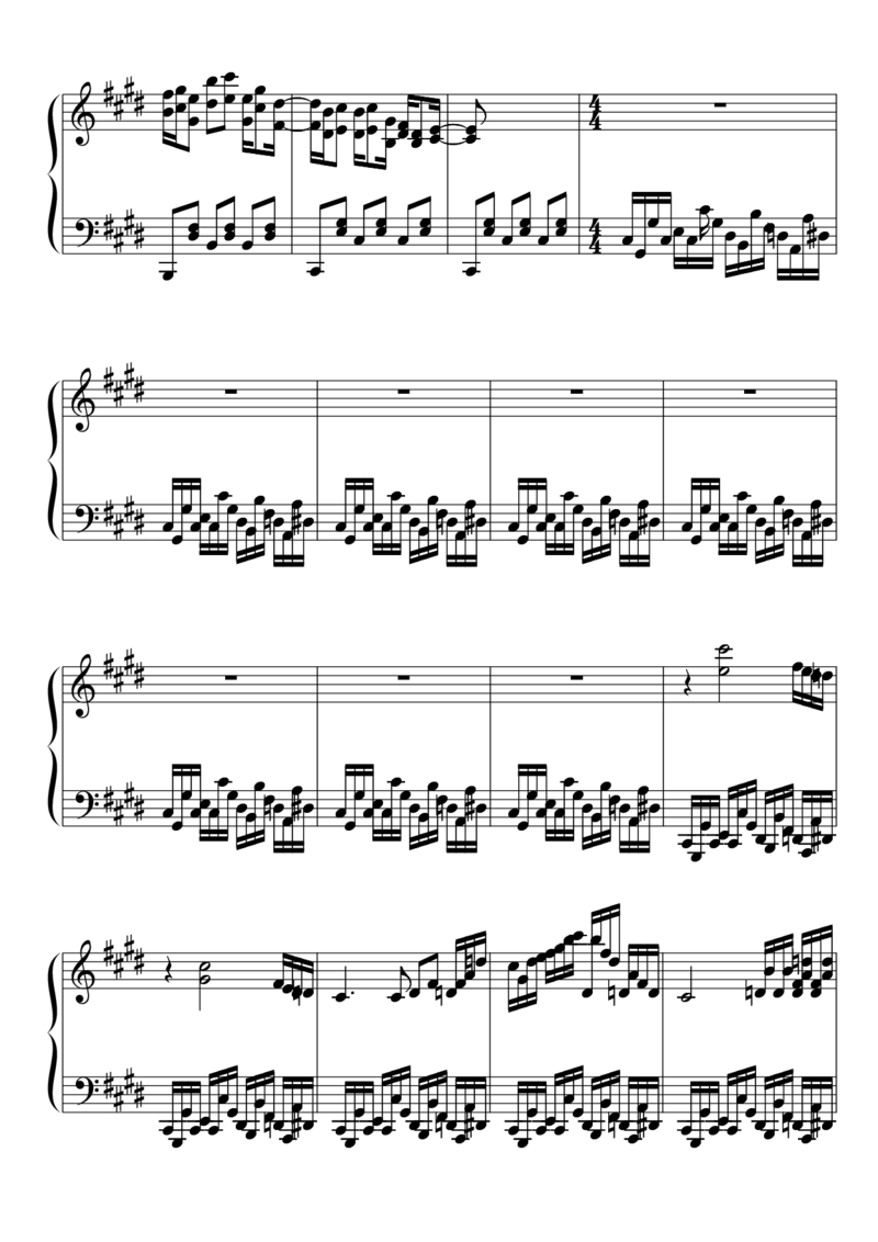 [東方ピアノEasyモード楽譜][lunatic][7]_一万首著名钢琴曲谱哈农贝多芬合集视频教学电子版高清无水印可打印_05动漫游戏钢琴谱合集_日系东方Project钢琴谱全集_东方project钢琴谱_584