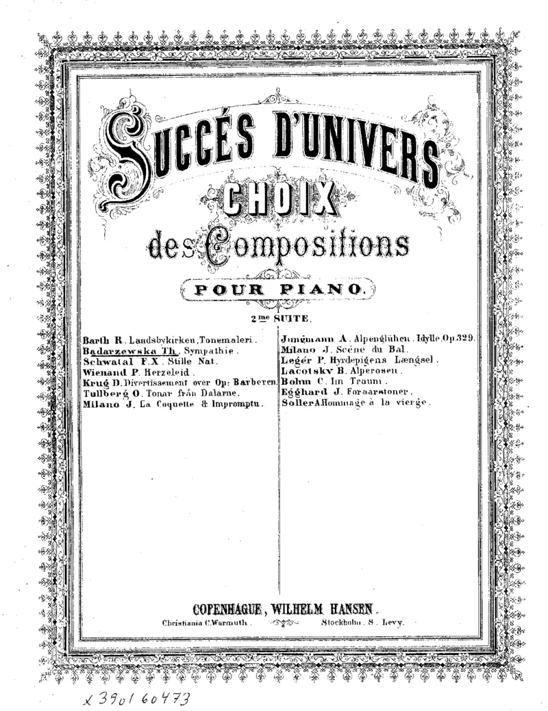 同情_sympathie_一万首著名钢琴曲谱哈农贝多芬合集视频教学电子版高清无水印可打印_1古典钢琴知名音乐家谱_巴达捷芙斯卡钢琴谱全集