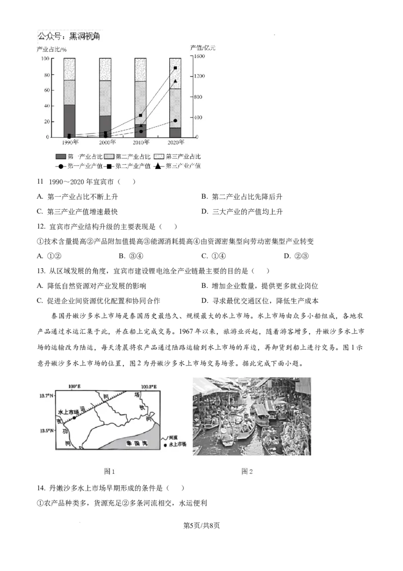 精品解析：海南省文昌中学2024-2025学年高三上学期第一次月考地理试题（原卷）_2024-2025高三（6-6月题库）_2024年09月试卷_0909海南省文昌中学2024-2025学年高三上学期第一次月考